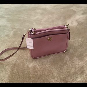COACH Metallic Pink Crossbody Bag